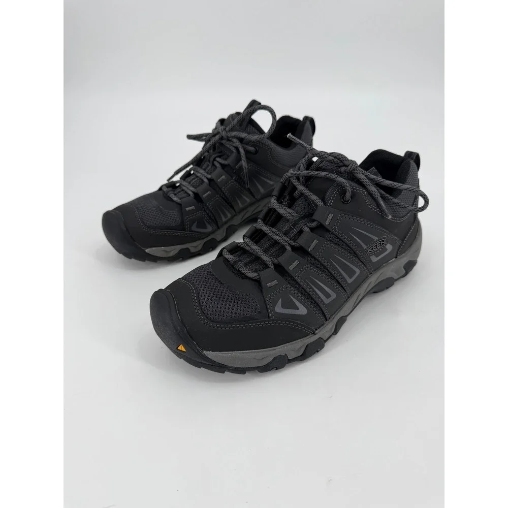 Keen Oakridge Mens Hiking Shoes Black Grey Low Top Trail Sneakers 1015315 US 11